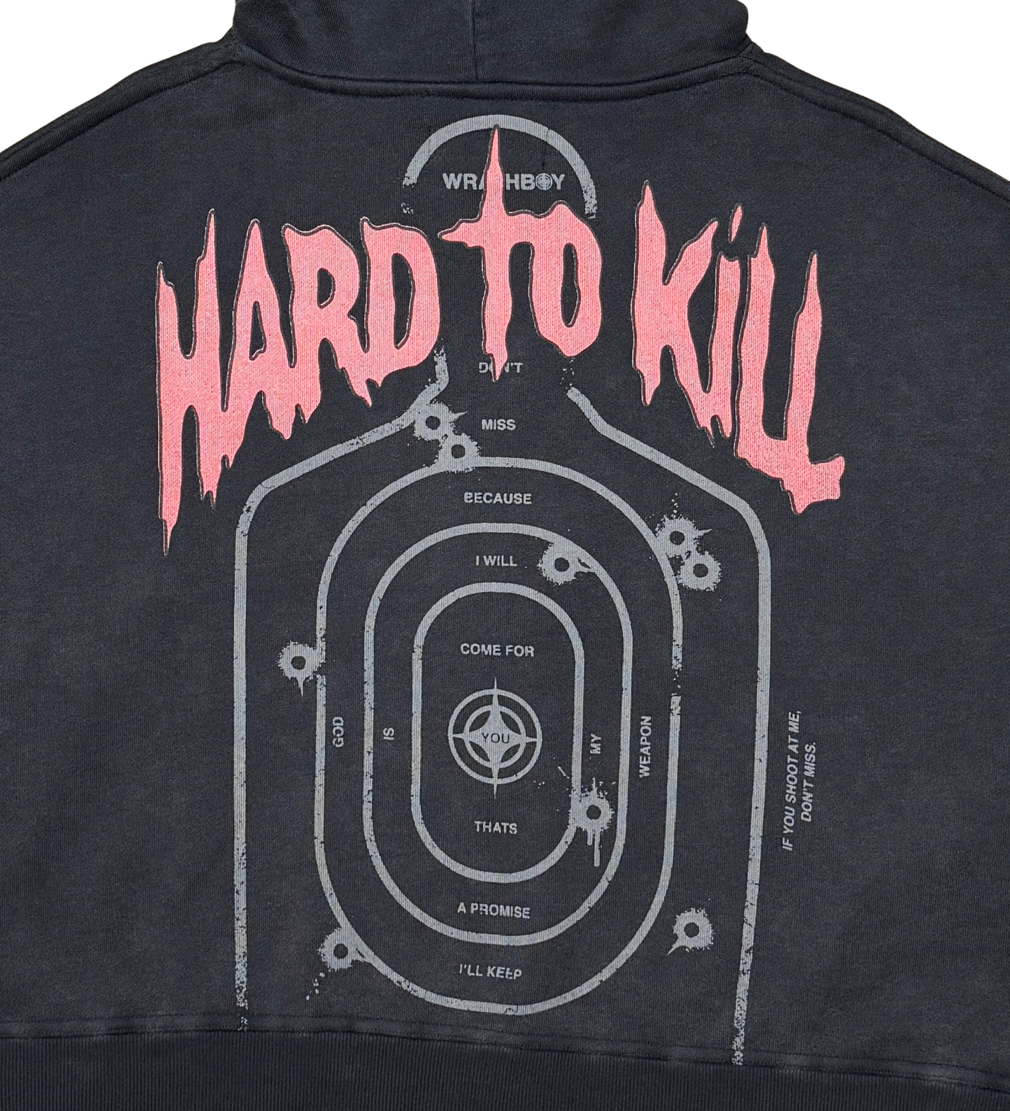 Hard To Kill Skull Cropped Hoodie