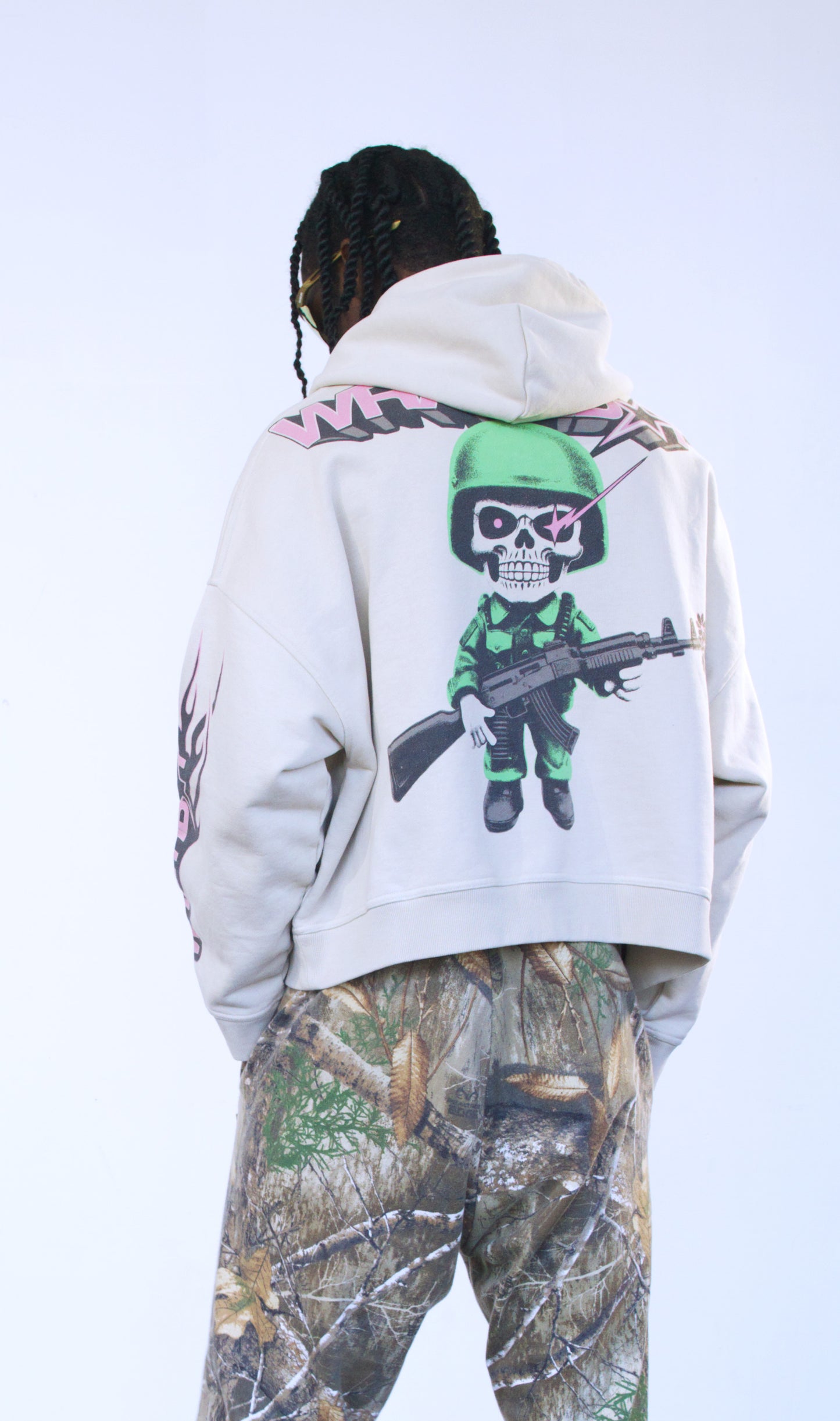 World At War Cropped Hoodie